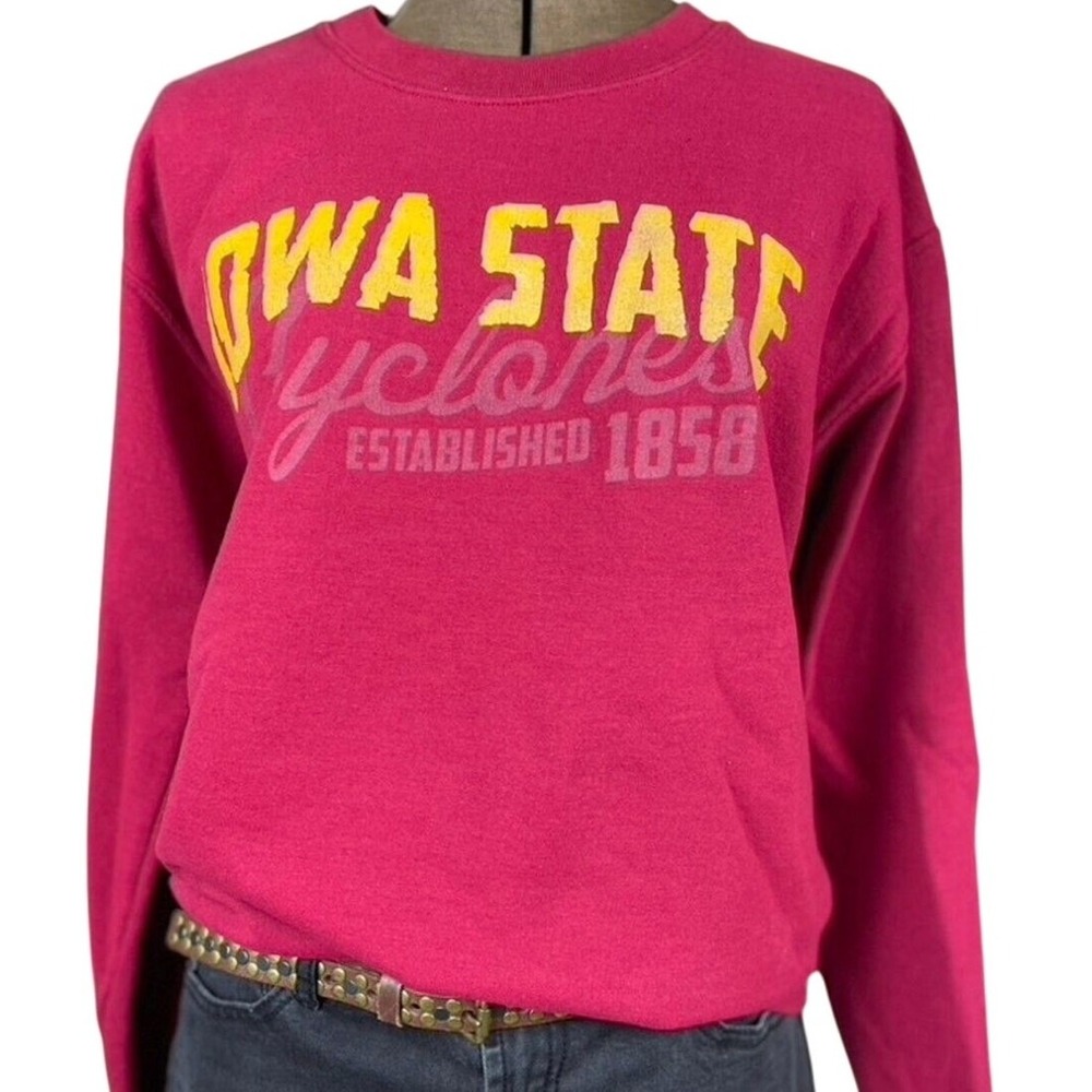 IOWA STATE CYCLONES Mens (S) University Sweatshirt GILDAN Basketball College - Picture 1 of 7